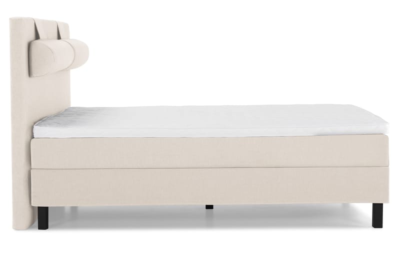 Lucky Komplett Sängpaket 140x200 Skum Slät Sänggavel - Nackkudde Stor Beige - Products - Möbler - Säng - Kontinentalsäng