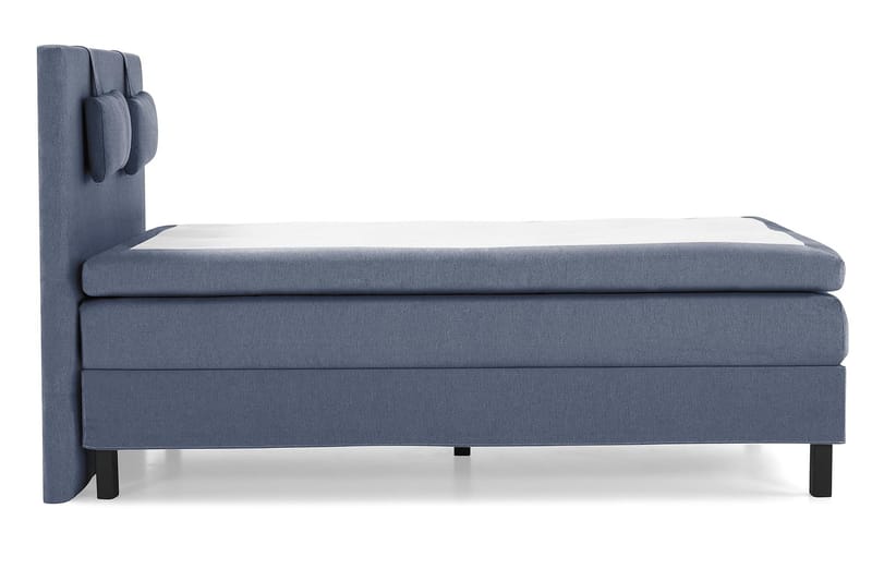 Lucky Komplett Sängpaket 140x200 Polyeter Slät Sänggavel - Nackkudde Liten Mörkblå - Products - Möbler - Säng - Kontinentalsäng