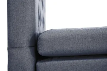 Lucky Komplett Sängpaket 160x200 Latex Diamant Sänggavel - Nackkudde Stor Mörkblå - Products - Möbler - Säng - Kontinentalsäng