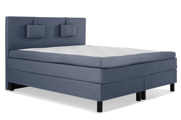 Lucky Komplett Sängpaket 160x200 Latex Slät Sänggavel - Nackkudde Liten Mörkblå - Products - Möbler - Säng - Kontinentalsäng