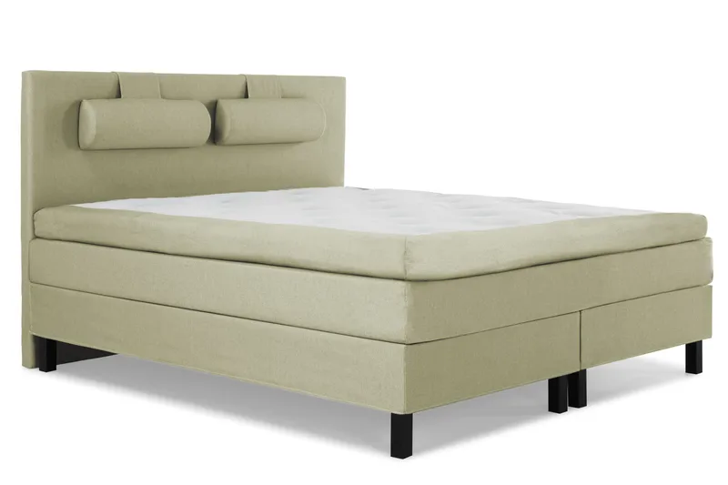 Lucky Komplett Sängpaket 160x200 Latex Slät Sänggavel - Nackkudde Stor Grön - Products - Möbler - Säng - Kontinentalsäng