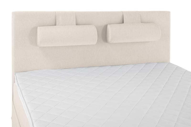 Lucky Komplett Sängpaket 160x200 Skum Slät Sänggavel - Nackkudde Stor Beige - Products - Möbler - Säng - Kontinentalsäng