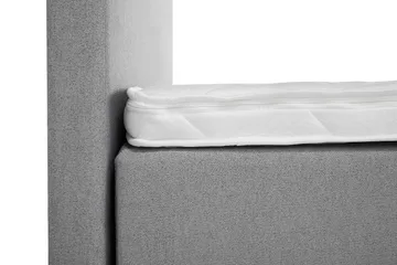 Lucky Komplett Sängpaket 160x200 Skum Slät Sänggavel - Nackkudde Stor Mellangrå - Products - Möbler - Säng - Kontinentalsäng