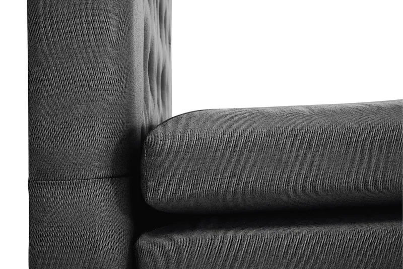 Lucky Komplett Sängpaket 160x200 Polyeter Diamant - Nackkudde Stor Svart/Grå - Products - Möbler - Säng - Kontinentalsäng