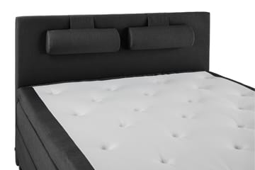 Lucky Komplett Sängpaket 160x200 Polyeter Slät - Nackkudde Stor Svart/Grå - Products - Möbler - Säng - Kontinentalsäng