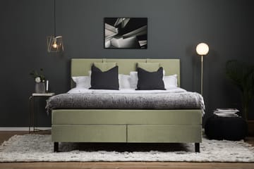 Lucky Komplett Sängpaket 160x200 Polyeter Slät Sänggavel - Nackkudde Liten Grön - Products - Möbler - Säng - Kontinentalsäng
