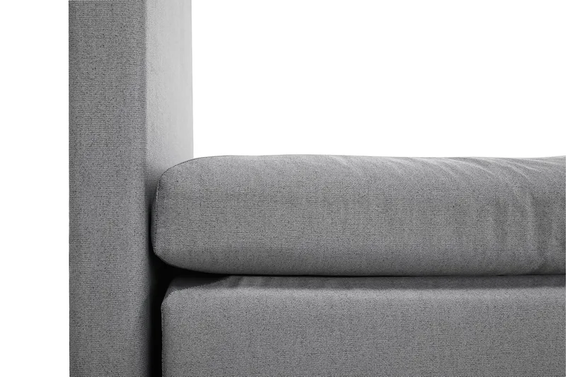 Lucky Komplett Sängpaket 160x200 Polyeter Slät Sänggavel - Nackkudde Stor Mellangrå - Products - Möbler - Säng - Kontinentalsäng