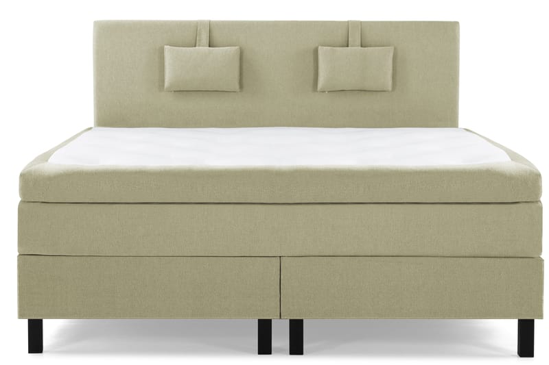 Lucky Komplett Sängpaket 160x200 Polyeter Slät Sänggavel - Nackkudde Liten Grön - Products - Möbler - Säng - Kontinentalsäng