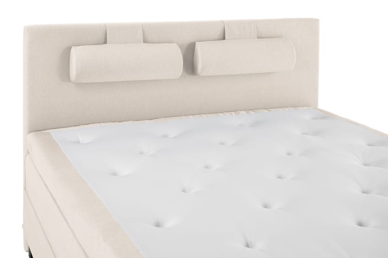 Lucky Komplett Sängpaket 160x200 Polyeter Slät Sänggavel - Nackkudde Stor Beige - Products - Möbler - Säng - Kontinentalsäng
