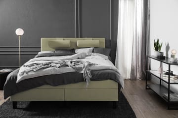 Lucky Komplett Sängpaket 180x200 Memory Slät Sänggavel - Grön - Products - Möbler - Säng - Kontinentalsäng