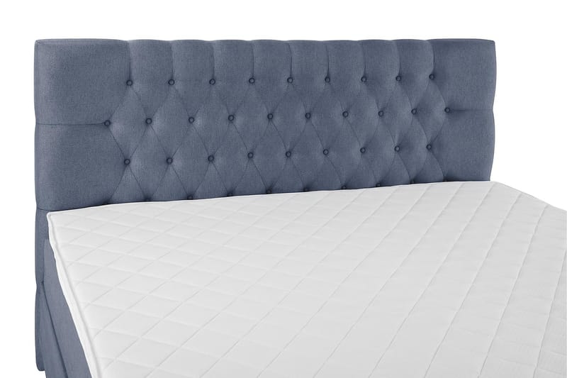Lucky Komplett Sängpaket 180x200 Skum Diamant Sänggavel - Mörkblå - Products - Möbler - Säng - Kontinentalsäng