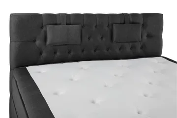 Lucky Komplett Sängpaket 180x200 Polyeter Diamant - Svart / Grå - Products - Möbler - Säng - Kontinentalsäng