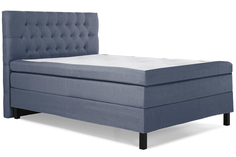 Lucky Sängpaket 140x200 Polyeter Diamant Sänggavel - Mörkblå - Products - Möbler - Säng - Kontinentalsäng