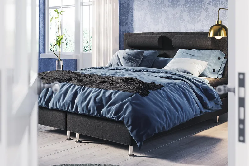 Meja Kontinentalsäng 180x200 - Svart - Products - Möbler - Säng - Kontinentalsäng