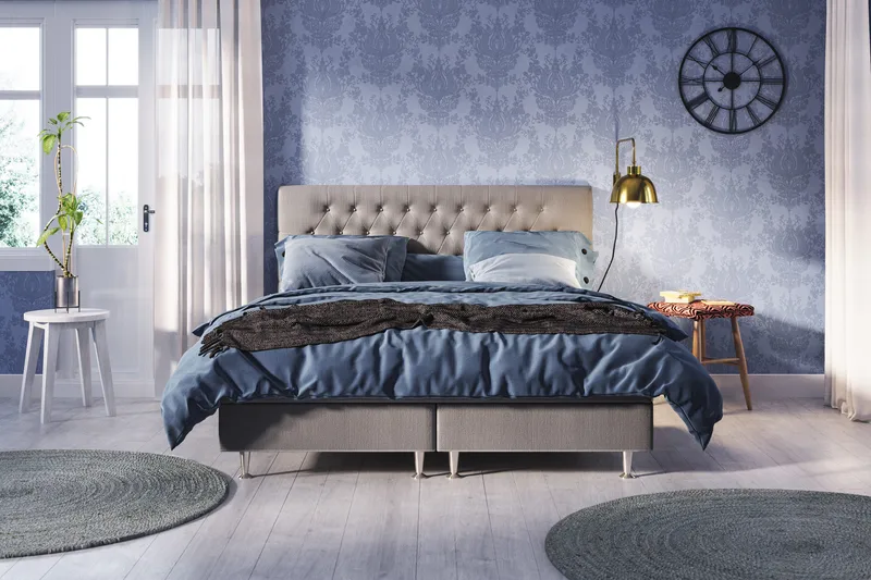 Meja Sängpaket 180x200 - Grå - Products - Möbler - Säng - Kontinentalsäng