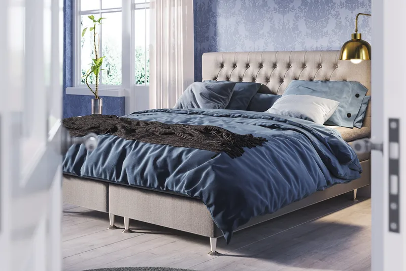 Meja Sängpaket 180x200 - Grå - Products - Möbler - Säng - Kontinentalsäng