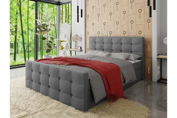 Milano Kontinentalsäng 160x200 cm med Sänggavel  Rosa  R - Rosa - Products - Möbler - Säng - Säng med förvaring