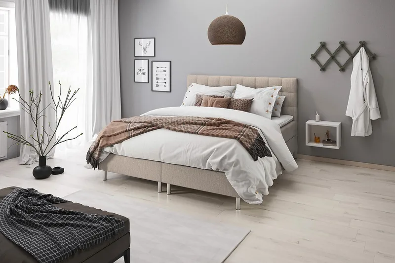 Montana Förvaringssäng 180x200 - Beige - Products - Möbler - Säng - Säng med förvaring