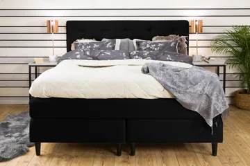 Nice Deluxe Kontinentalsäng 160x200 - Svart - Products - Möbler - Säng - Kontinentalsäng