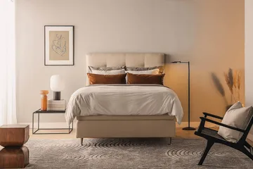 Oslo Lyx Kontinentalsäng 120x200 cm - Beige - Products - Möbler - Säng - Kontinentalsäng