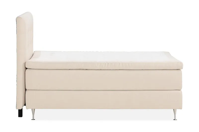 Oslo Lyx Sängpaket Boucle 120x200 Knappad gavel - Ljusbeige - Products - Möbler - Säng - Kontinentalsäng