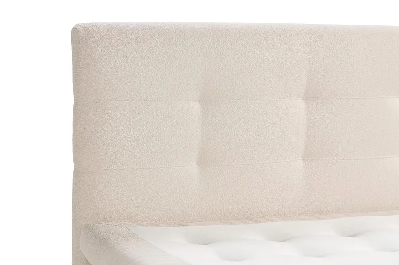 Oslo Lyx Sängpaket Boucle 120x200 Knappad gavel - Ljusbeige - Products - Möbler - Säng - Kontinentalsäng