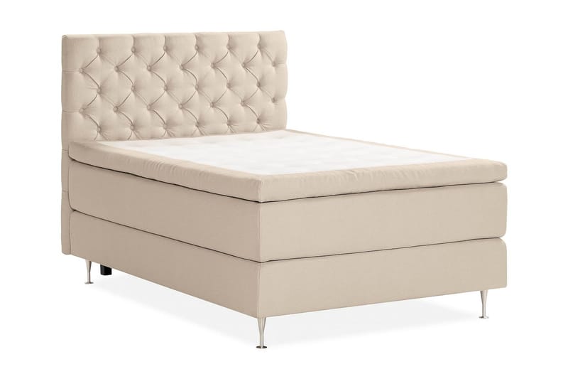 Oslo Lyx Sängpaket Boucle 140x200 Djuphäftad gavel - Beige - Products - Möbler - Säng - Kontinentalsäng