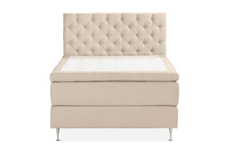 Oslo Lyx Sängpaket Boucle 140x200 Djuphäftad gavel - Beige - Products - Möbler - Säng - Kontinentalsäng