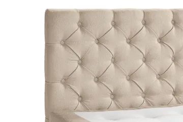 Oslo Lyx Sängpaket Boucle 140x200 Djuphäftad gavel - Beige - Products - Möbler - Säng - Kontinentalsäng