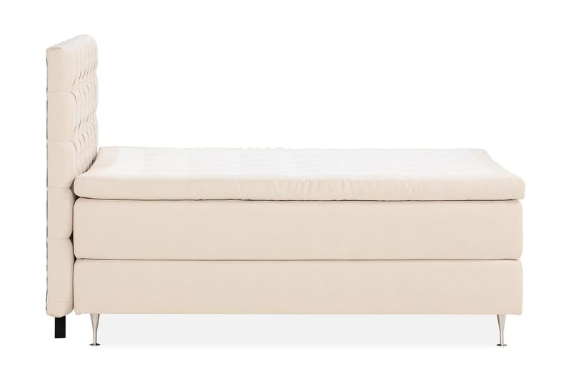 Oslo Lyx Sängpaket Boucle 140x200 Djuphäftad gavel - Ljusbeige - Products - Möbler - Säng - Kontinentalsäng