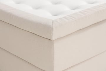 Oslo Lyx Sängpaket Boucle 140x200 Djuphäftad gavel - Ljusbeige - Products - Möbler - Säng - Kontinentalsäng