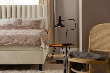 Princess Kontinentalsäng 120x200cm - Beige/Sammet - Products - Möbler - Säng - Kontinentalsäng