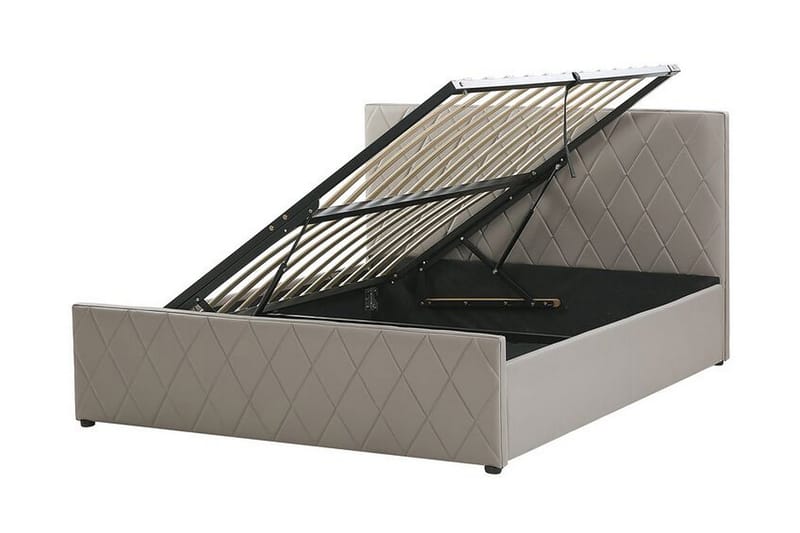 Rochefort Förvaringssäng 140x200 cm - Konstläder/Grå - Products - Möbler - Säng - Säng med förvaring