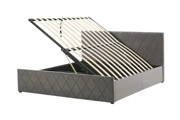 Rochefort Förvaringssäng 160x200 cm - Sammet/Grå - Products - Möbler - Säng - Säng med förvaring