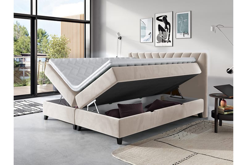 Romanza Sängpaket Kontinentalsäng 160x200 cm - Grå - Products - Möbler - Säng - Komplett sängpaket