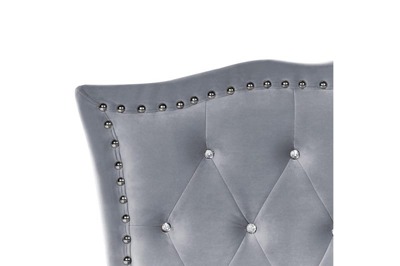 Säng med förvaring Metz - Grå, Silver/Sammet, 90x200 cm - Products - Möbler - Säng - Säng med förvaring