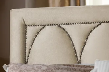 Leva Sänggavel 180cm - Beige/Sammet - Products - Möbler - Säng - Sängtillbehör & sänggavel - Sänggavel