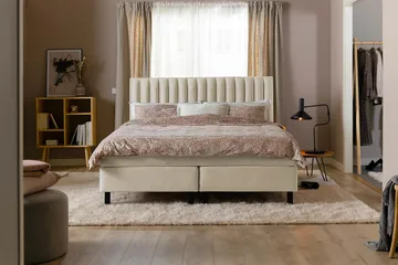 Rakel Sänggavel 120cm - Beige/Sammet - Products - Möbler - Säng - Sängtillbehör & sänggavel - Sänggavel
