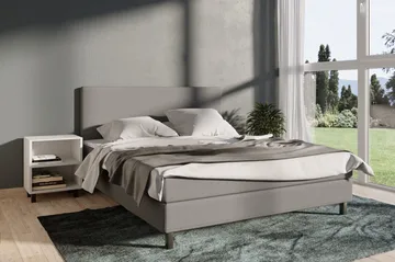 Select No 1 Komplett Sängpaket 140x200 - Ljusgrå/Svart - Products - Möbler - Säng - Kontinentalsäng