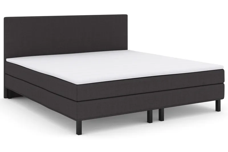 Select No 1 Komplett Sängpaket 210x210 - Mörkgrå/Svart - Products - Möbler - Säng - Kontinentalsäng