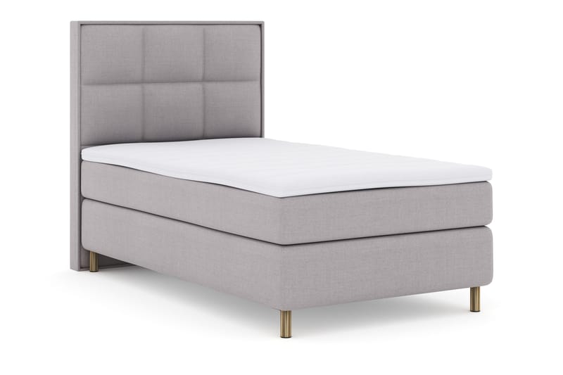 Select No 3 Komplett Sängpaket 120x200 Fast - Ljusgrå/Koppar - Products - Möbler - Säng - Enkelsäng