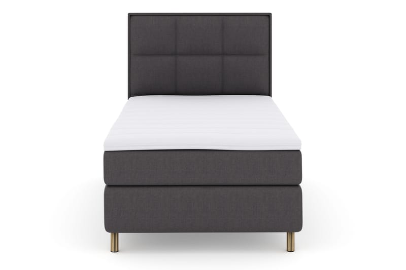 Select No 3 Komplett Sängpaket 120x200 Fast - Mörkgrå/Koppar - Products - Möbler - Säng - Enkelsäng