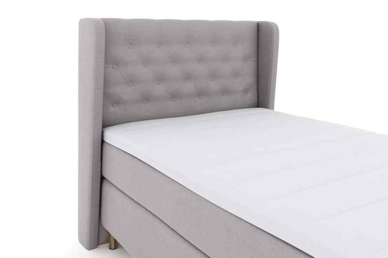 Select No 3 Komplett Sängpaket 120x200 Medium - Ljusgrå/Koppar - Products - Möbler - Säng - Enkelsäng