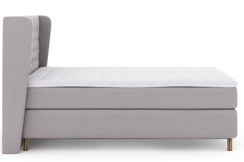 Select No 3 Komplett Sängpaket 120x200 Medium - Ljusgrå/Koppar - Products - Möbler - Säng - Enkelsäng