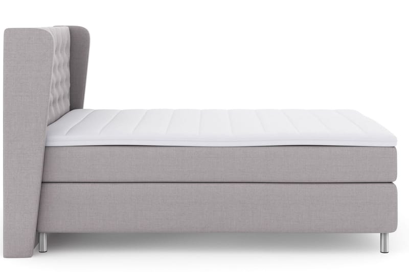 Select No 3 Komplett Sängpaket 140x200 Fast/Medium - Ljusgrå/Metall - Products - Möbler - Säng - Kontinentalsäng