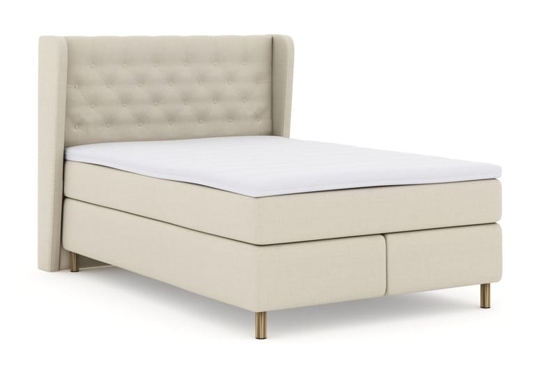 Select No 3 Komplett Sängpaket 140x200 Medium - Beige/Koppar - Products - Möbler - Säng - Kontinentalsäng