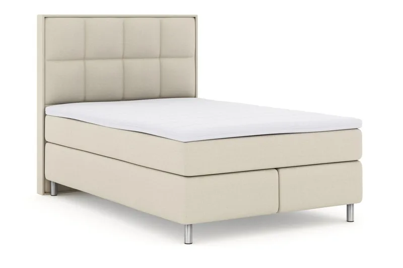 Select No 3 Komplett Sängpaket 140x200 Medium - Beige/Metall - Products - Möbler - Säng - Kontinentalsäng
