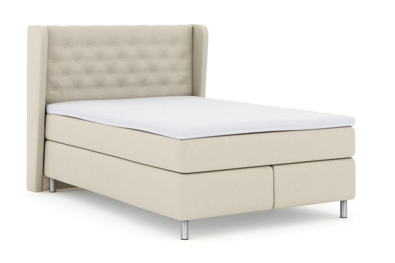 Select No 3 Komplett Sängpaket 140x200 Medium - Beige/Metall - Products - Möbler - Säng - Kontinentalsäng