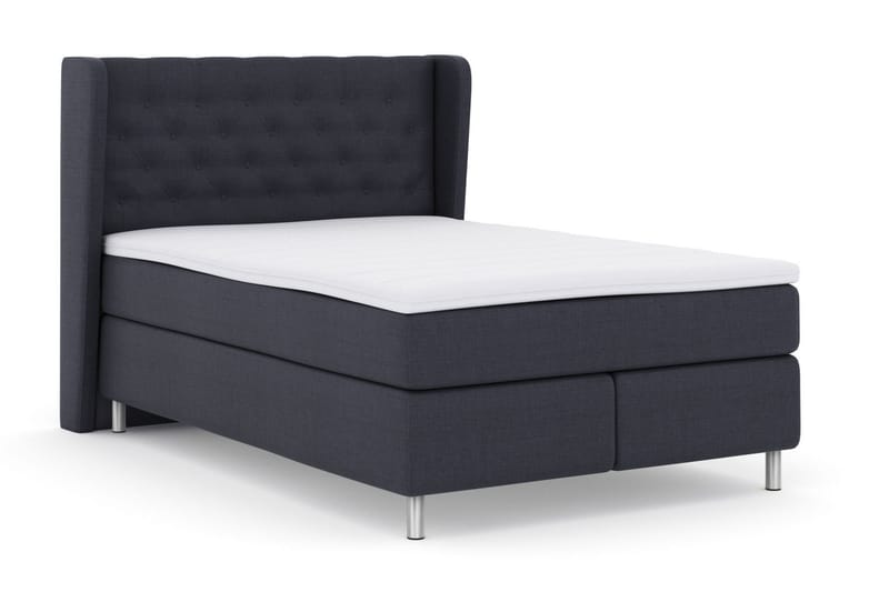 Select No 3 Komplett Sängpaket 140x200 Medium - Blå/Metall - Products - Möbler - Säng - Kontinentalsäng