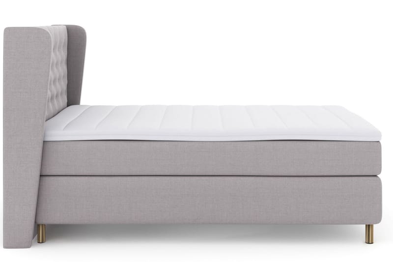 Select No 3 Komplett Sängpaket 140x200 Medium - Ljusgrå/Koppar - Products - Möbler - Säng - Kontinentalsäng